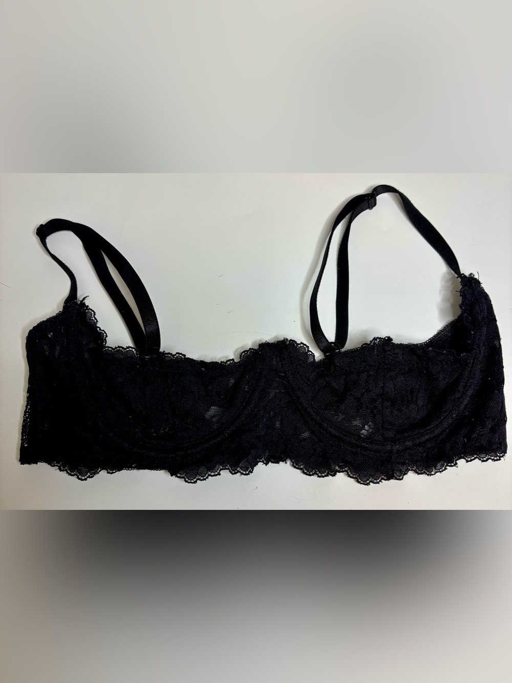 Yandy Black Lace Balconette Underwire Bra